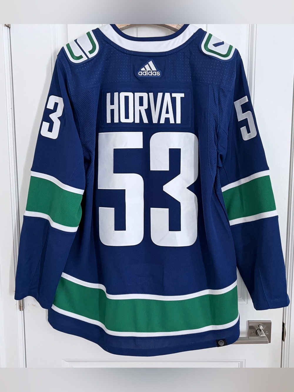 Authentic Adidas Vancouver Canucks Bo Horvat Primegreen Jersey Size 52 Large